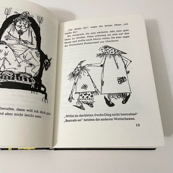 Vtg 1980 Die Kleine Hexe Otfried Preussler Hardcover German Book - Picture 16 of 16